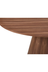 Modern European furniture - Round Oak Veneer Dining Table - www.oroa.com