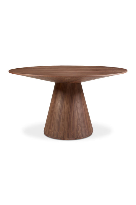 Modern European furniture - Round Oak Veneer Dining Table - www.oroa.com