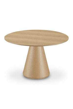 Round Oak Veneer Dining Table | Novi Living Otago | Oroa.com