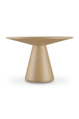 Modern European furniture - Round Oak Veneer Dining Table - www.oroa.com