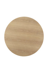 Modern European furniture - Round Oak Veneer Dining Table - www.oroa.com