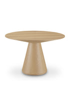 Modern European furniture - Round Oak Veneer Dining Table - www.oroa.com