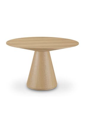 Modern European furniture - Round Oak Veneer Dining Table - www.oroa.com