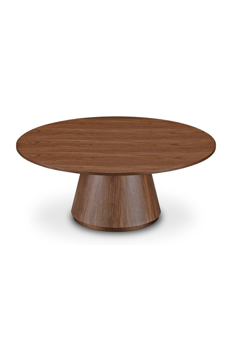 Modern European furniture - Round Oak Veneer Coffee Table - www.oroa.com