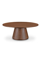 Modern European furniture - Round Oak Veneer Coffee Table - www.oroa.com