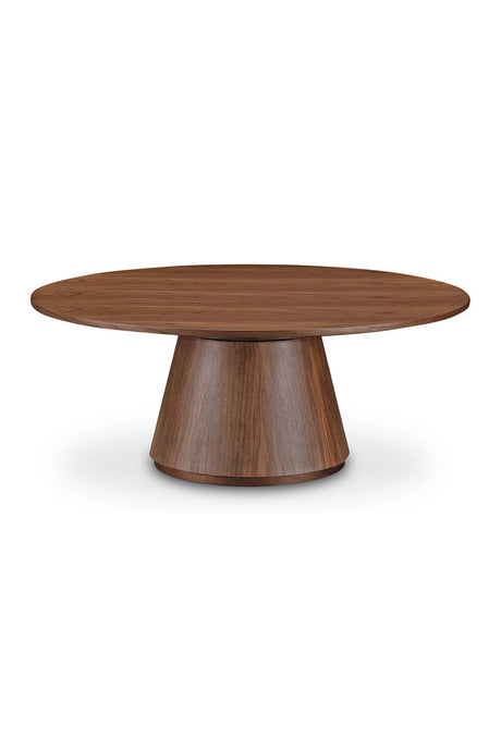 Modern European furniture - Round Oak Veneer Coffee Table - www.oroa.com