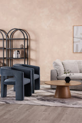 Modern European furniture - Round Oak Veneer Coffee Table - www.oroa.com