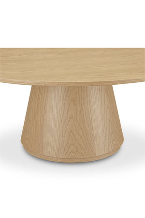 Round Oak Veneer Coffee Table | Novi Living Otago | Oroa.com
