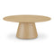 Modern European furniture - Round Oak Veneer Coffee Table - www.oroa.com