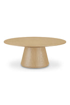 Modern European furniture - Round Oak Veneer Coffee Table - www.oroa.com