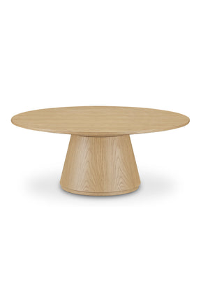 Modern European furniture - Round Oak Veneer Coffee Table - www.oroa.com