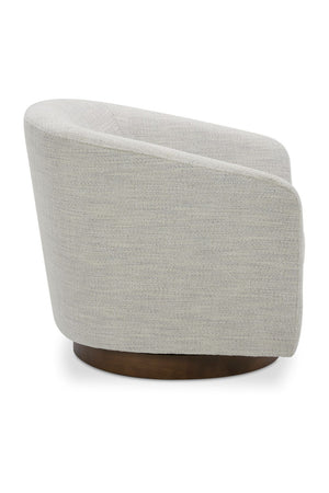 Curved Swivel Accent Chair | Novi Living Oscy