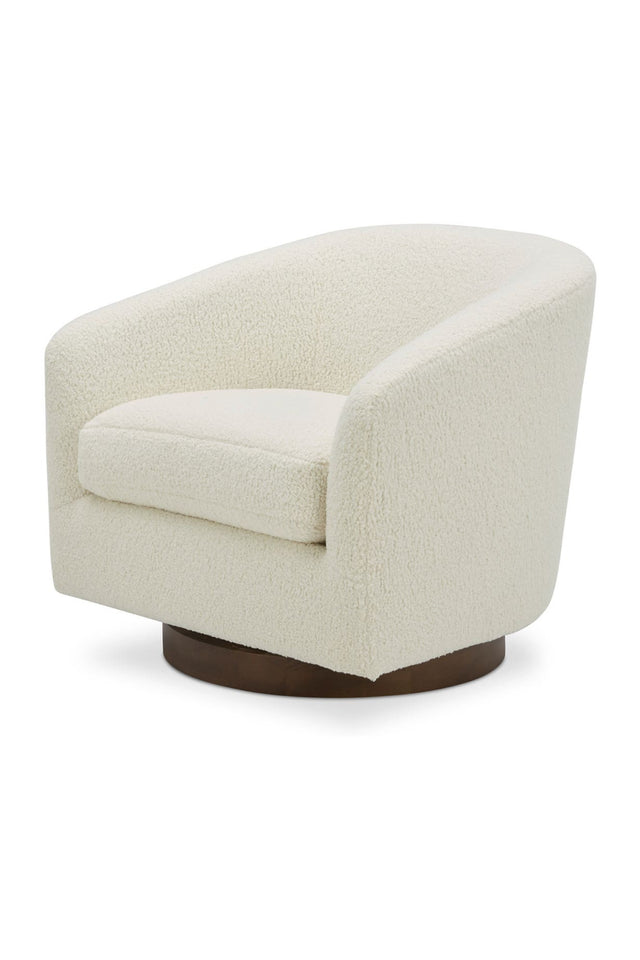 Curved Swivel Accent Chair | Novi Living Oscy | Oroa.com