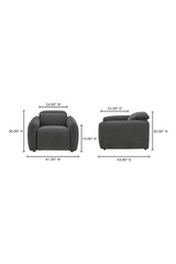 Modern European furniture - Power Recliner Lounge Chair - www.oroa.com