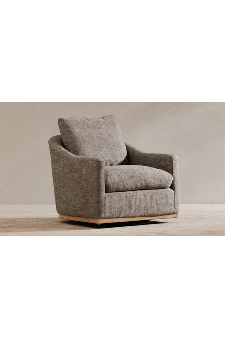 Modern European furniture - Barrel Back Swivel Lounge Chair - www.oroa.com