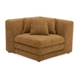 Modern or European furniture - Brown Fabric Corner Chair - www.oroa.com