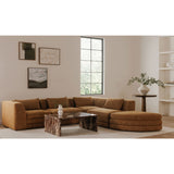 Modern or European furniture - Brown Fabric Corner Chair - www.oroa.com
