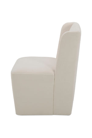 Modern European furniture - Upholstered Rolling Dining Chair - www.oroa.com