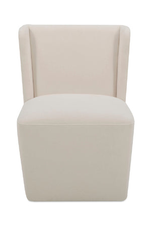 Modern European furniture - Upholstered Rolling Dining Chair - www.oroa.com