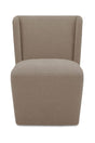 Modern European furniture - Upholstered Rolling Dining Chair - www.oroa.com