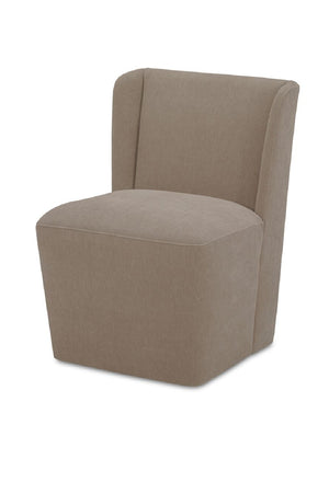 Modern European furniture - Upholstered Rolling Dining Chair - www.oroa.com