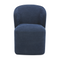 Modern European furniture - Curved Back Rolling Dining Chair - www.oroa.com