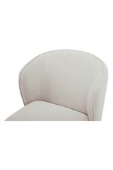 Modern European furniture - Curved Back Rolling Dining Chair - www.oroa.com