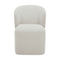 Modern European furniture - Curved Back Rolling Dining Chair - www.oroa.com