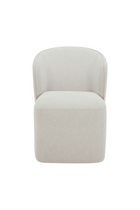Modern European furniture - Curved Back Rolling Dining Chair - www.oroa.com