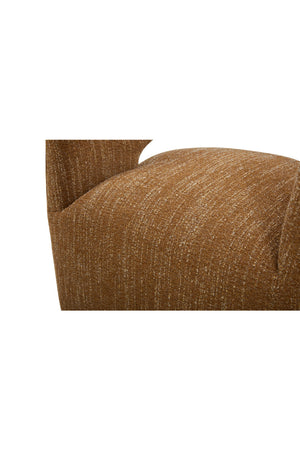 Modern European furniture - Brown Open-Back Rolling Dining Chair - www.oroa.com