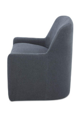 Modern European furniture - Upholstered Rolling Dining Chair - www.oroa.com