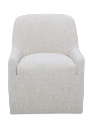 Modern European furniture - Upholstered Rolling Dining Chair - www.oroa.com