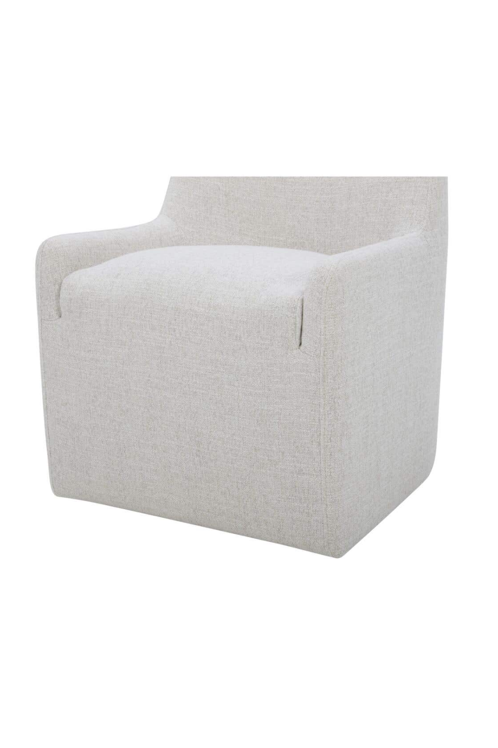 Upholstered Rolling Dining Chair | Novi Living Sandy | Oroa.com