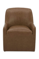 Modern European furniture - Upholstered Rolling Dining Chair - www.oroa.com