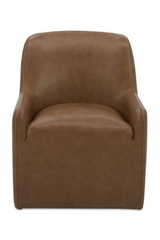 Modern European furniture - Upholstered Rolling Dining Chair - www.oroa.com