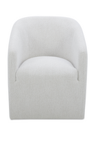Modern European furniture - Upholstered Rolling Dining Chair - www.oroa.com