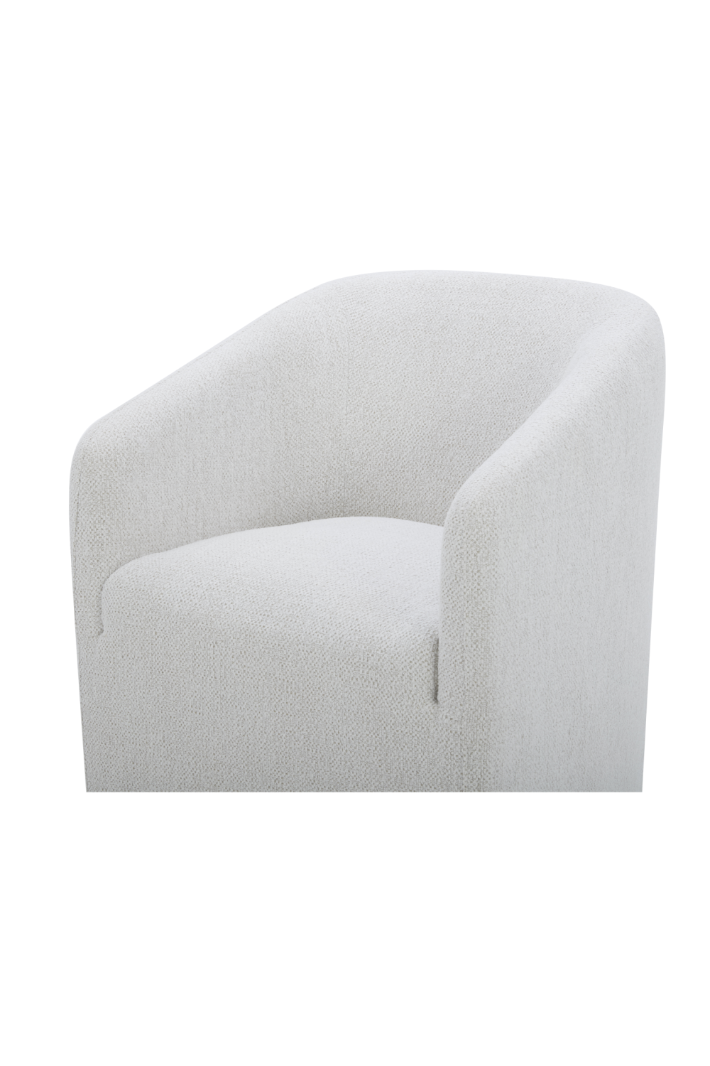 Upholstered Rolling Dining Chair | Novi Living Sandy | Oroa.com