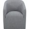 Modern European furniture - Upholstered Rolling Dining Chair - www.oroa.com