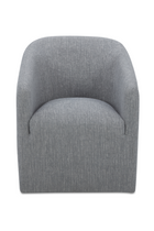 Modern European furniture - Upholstered Rolling Dining Chair - www.oroa.com