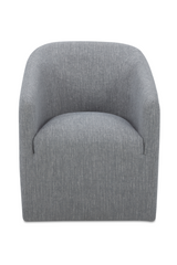 Modern European furniture - Upholstered Rolling Dining Chair - www.oroa.com