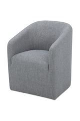 Modern European furniture - Upholstered Rolling Dining Chair - www.oroa.com