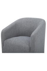 Modern European furniture - Upholstered Rolling Dining Chair - www.oroa.com