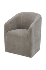 Modern European furniture - Upholstered Rolling Dining Chair - www.oroa.com