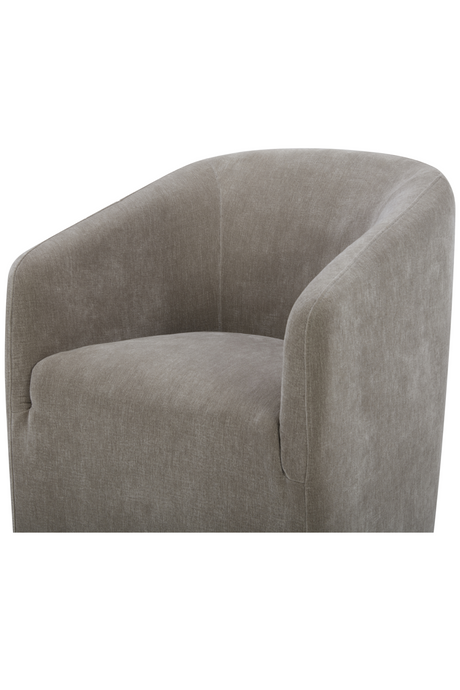 Modern European furniture - Upholstered Rolling Dining Chair - www.oroa.com
