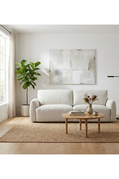 High-Back Minimalist Sofa | Novi Living Callie | Oroa.com