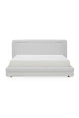 Modern European furniture - White Tufted Bed - www.oroa.com