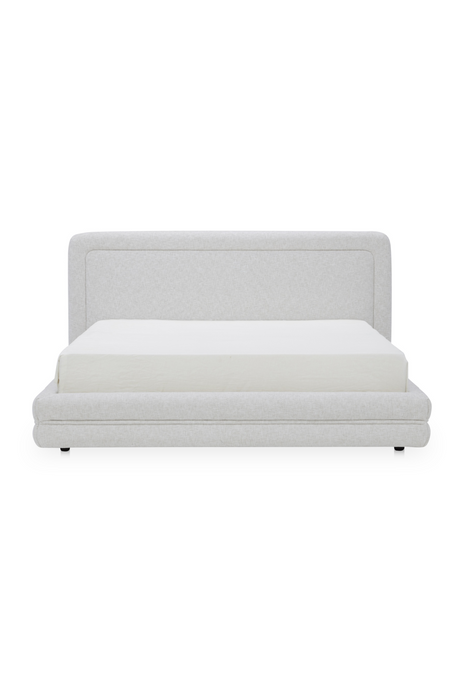 Modern European furniture - White Tufted Bed - www.oroa.com