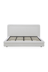Modern European furniture - White Tufted Bed - www.oroa.com