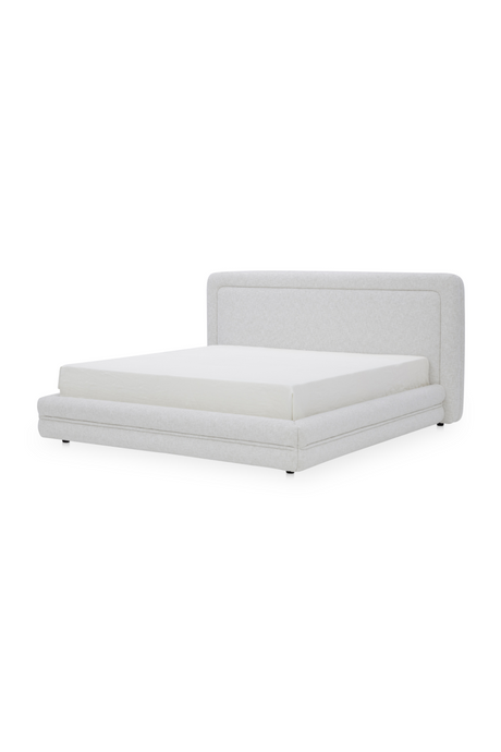 Modern European furniture - White Tufted Bed - www.oroa.com