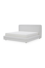 Modern European furniture - White Tufted Bed - www.oroa.com